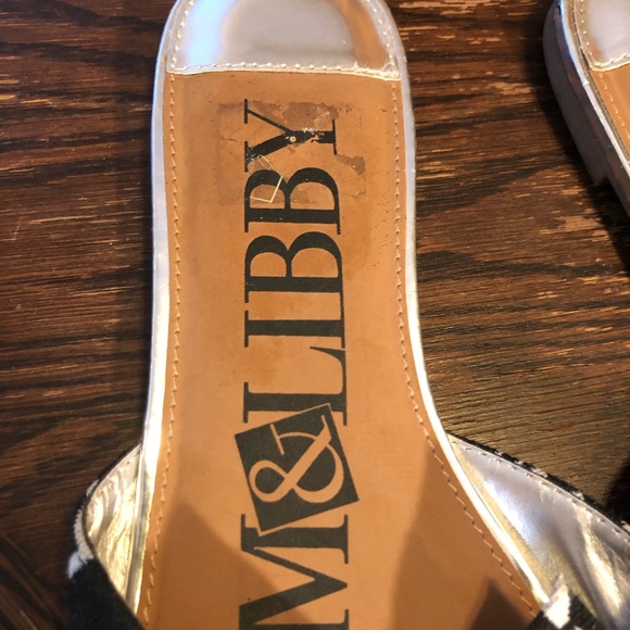 Sam & Libby Harper Bow Slide Sandals 7.5 - Picture 3 of 8